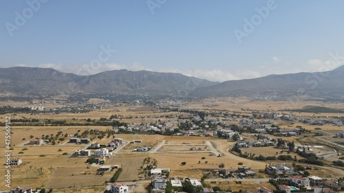 flock of sheep in the mountains