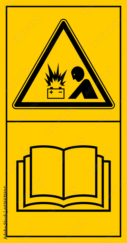 cmssn144 CombinationMachineSafetySignNew cmssn - mssn5mssn93v vertikal