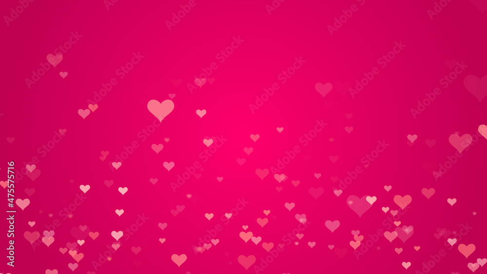 valentine day and love , hearts fly on pink background, couples and marriage motion blank template