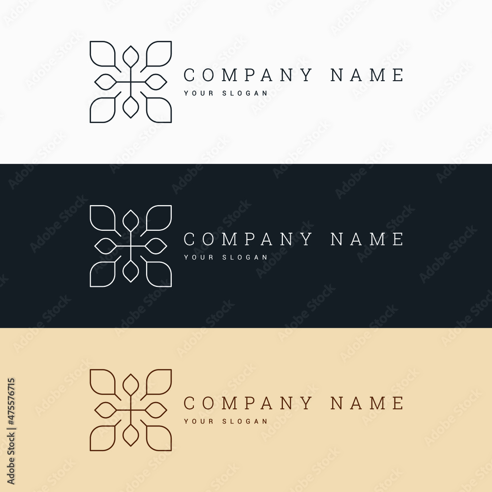 minimal elegant multipurpose horizontal logo template and line art symbol and icon minimal elegant multipurpose horizontal logo template and line art symbol and icon