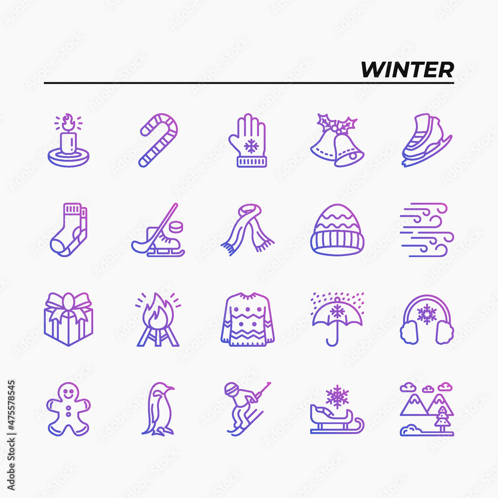 Icon set Winter line gradient style. You can make any purpose for website mobile app presentation and any other projects. Enjoy this icon for your project. Icon set Winter line gradient style. You can make any purpose for website mobile app presentation and any other projects. Enjoy this icon for your project.