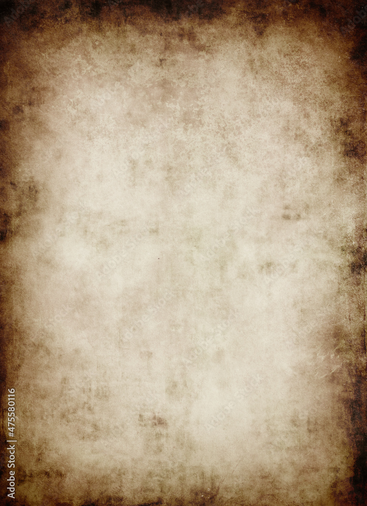 Obraz premium Grunge background made of old brown paper with a vignette