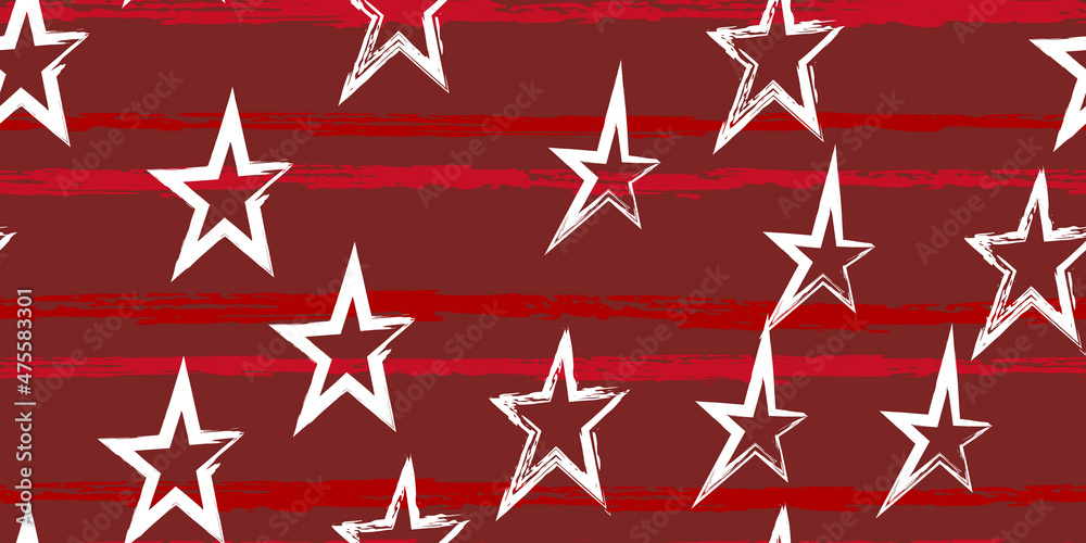 Creative stylish background. Brush stroke vector illustration. Seamless pattern.