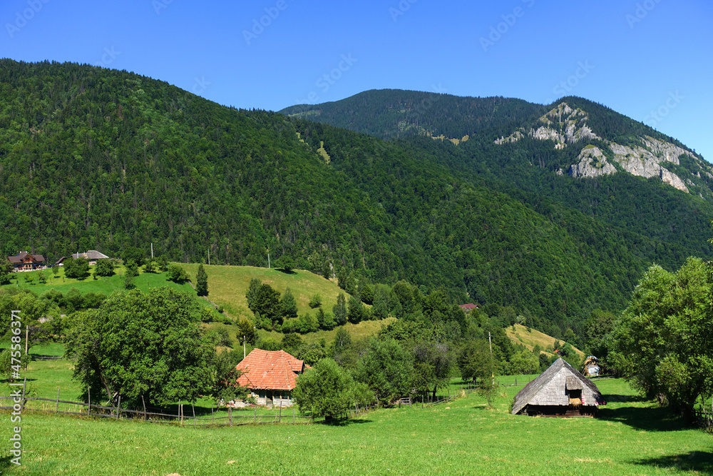 Magura Village in the Carpathians, Romania, Europe Magura Village in the Carpathians, Romania, Europe