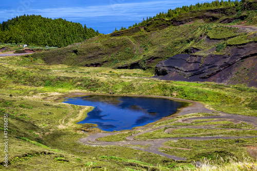 Lagoa do Carvão, São Miguel Island, Azores, Açores, Portugal, Europe.