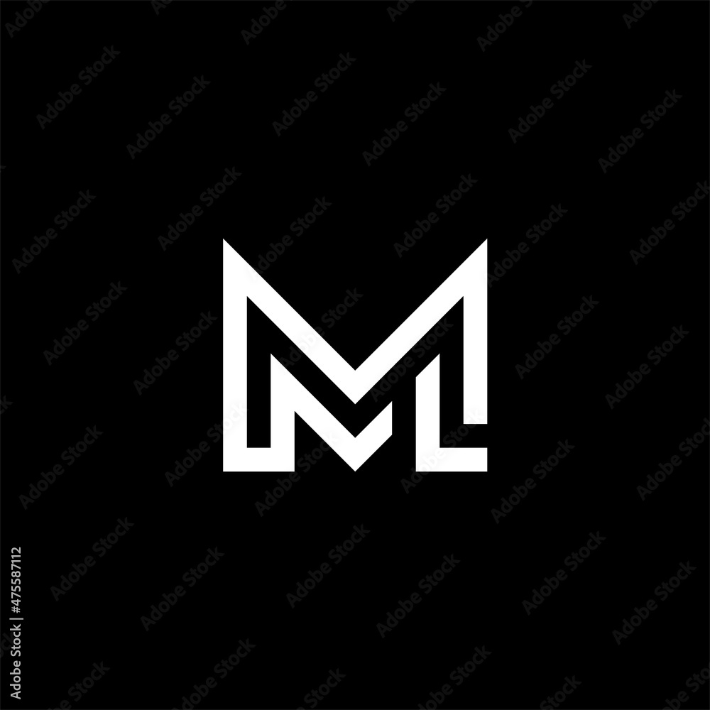 Creative modern letter ML logo design vector. Abstract letter ML illustration Creative modern letter ML logo design vector. Abstract letter ML illustration