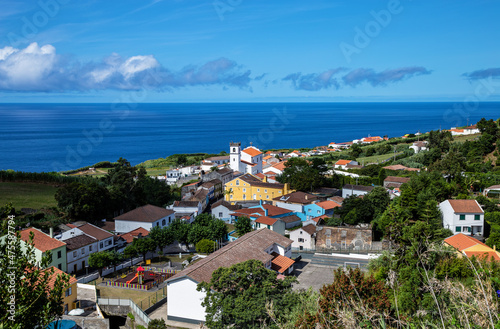 Village Feteiras  S  o Miguel Island  Azores  A  ores  Portugal  Europe.