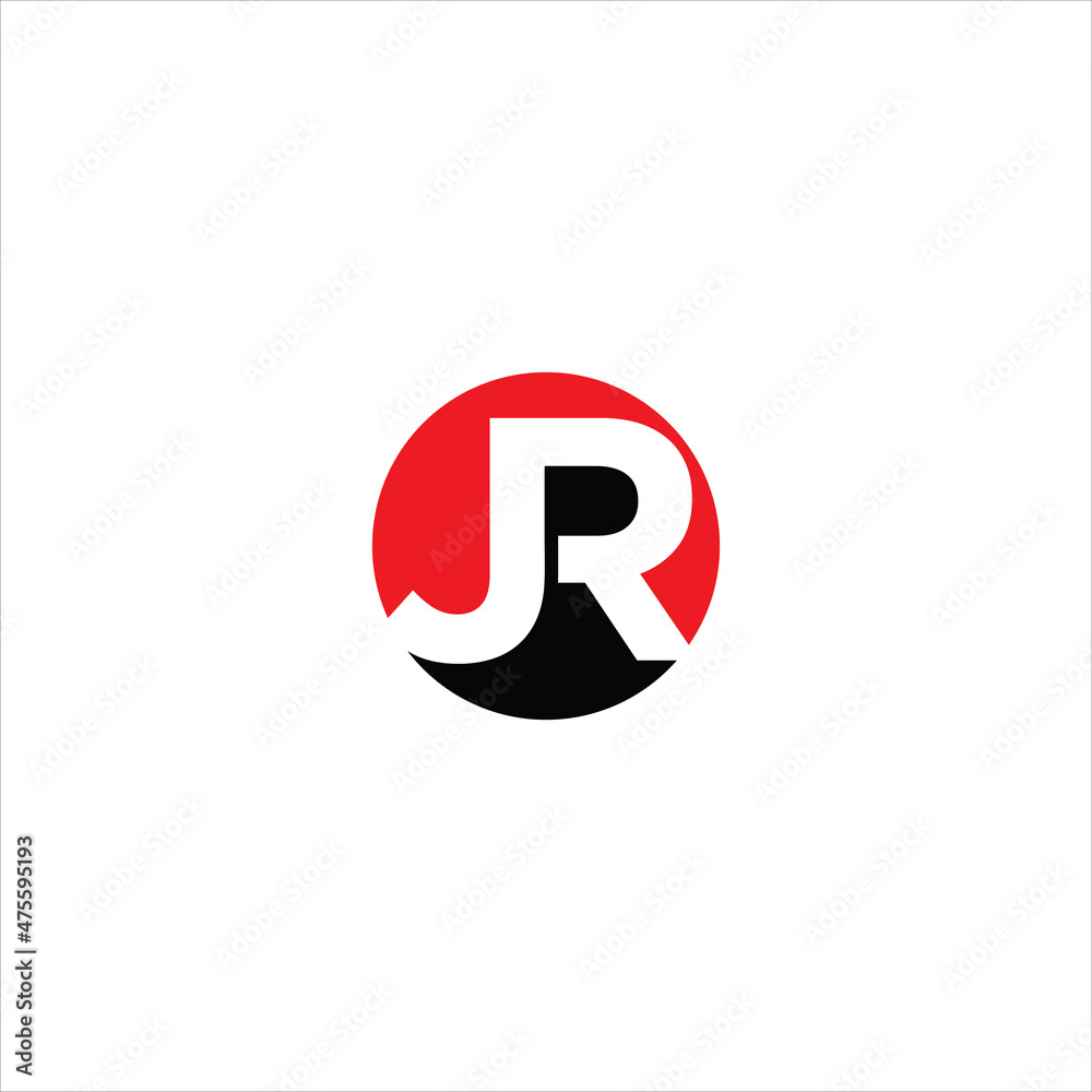 initials j r logo vector template initials j r logo vector template