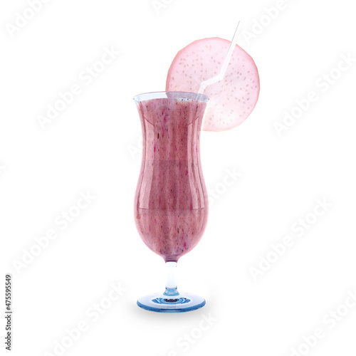 cream in glass 3d illustration