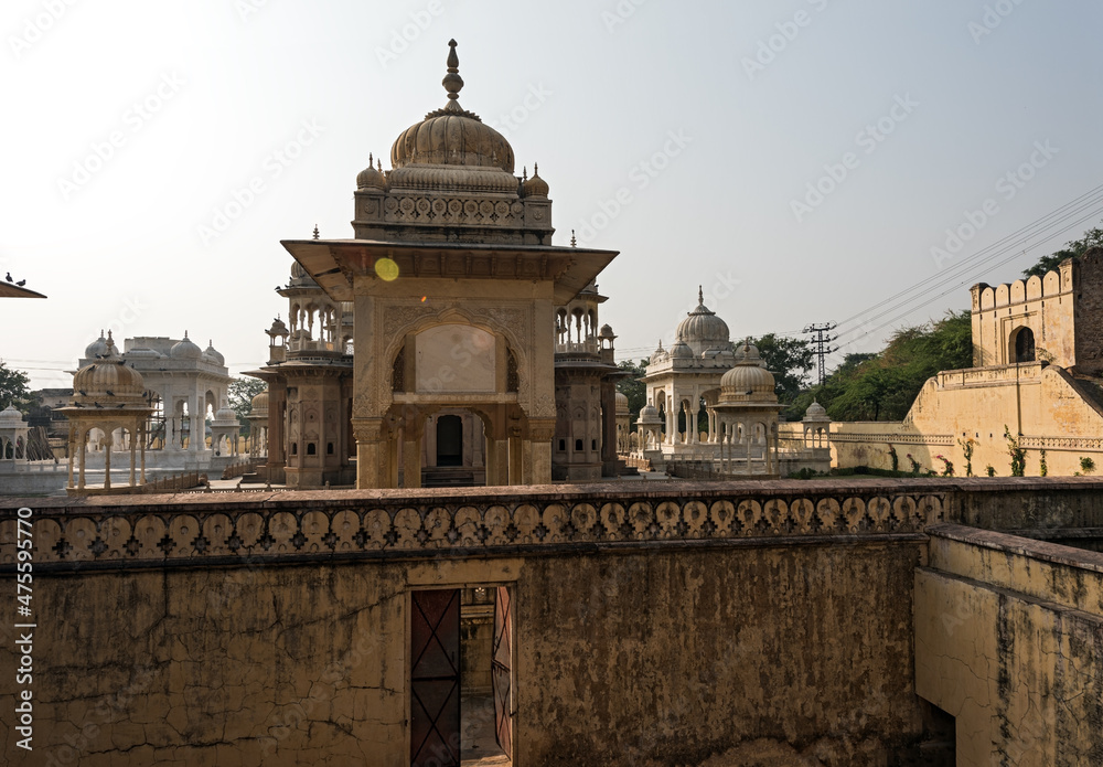 India Rajasthan Jaipur Gaitor Cenotaph erected at the place of cremation of Maharajas