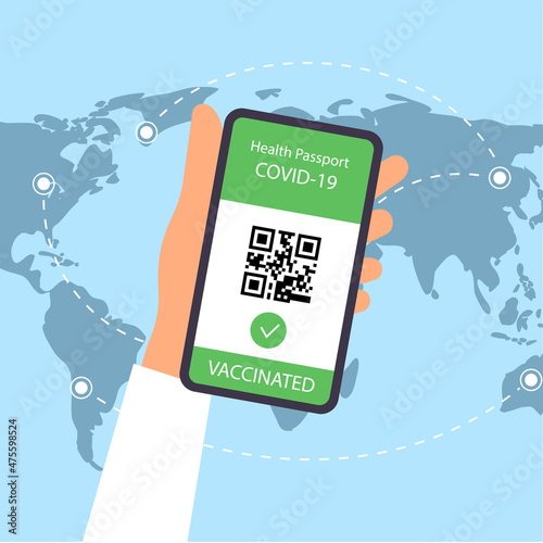 International travel vaccination certificate