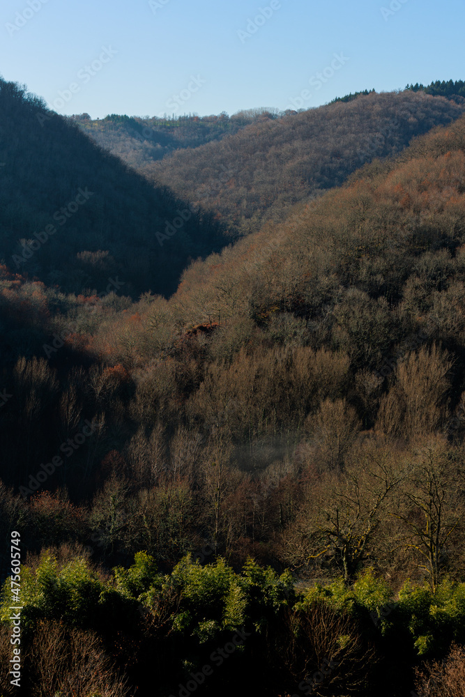 Aveyron Landscape in winter