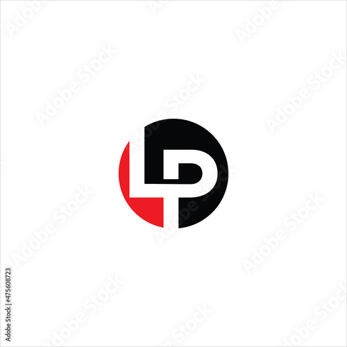 letter l p logo vector template