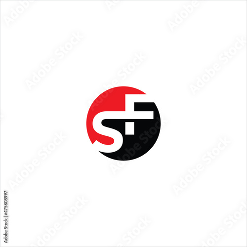 initials s f logo vector template