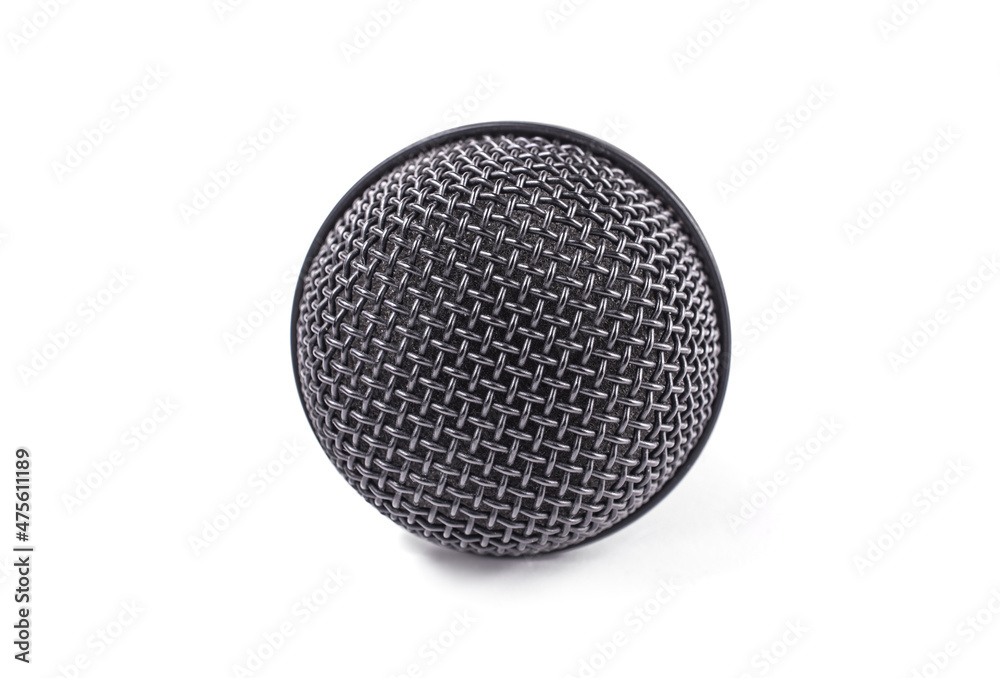 microphone on a white background