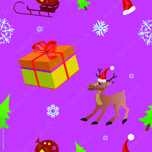 Weihnachtsmotiv für Deko, Papier, Hintergrund, Pattern © Artdimitri