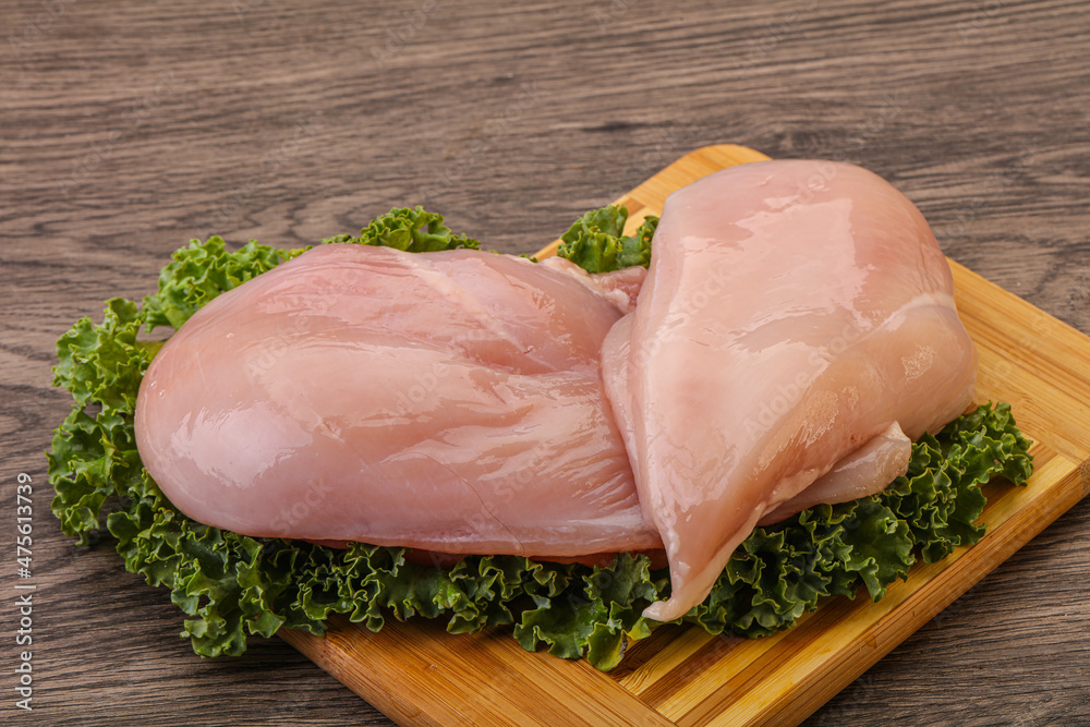 Raw chicken breast for cooking Raw chicken breast for cooking