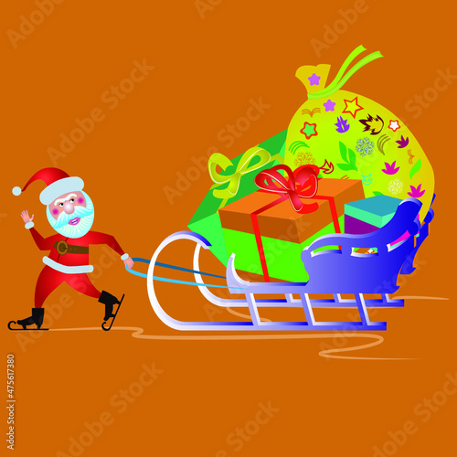 Weihnachtsmann auf Schlittschuhen, Exklusive Geschenke