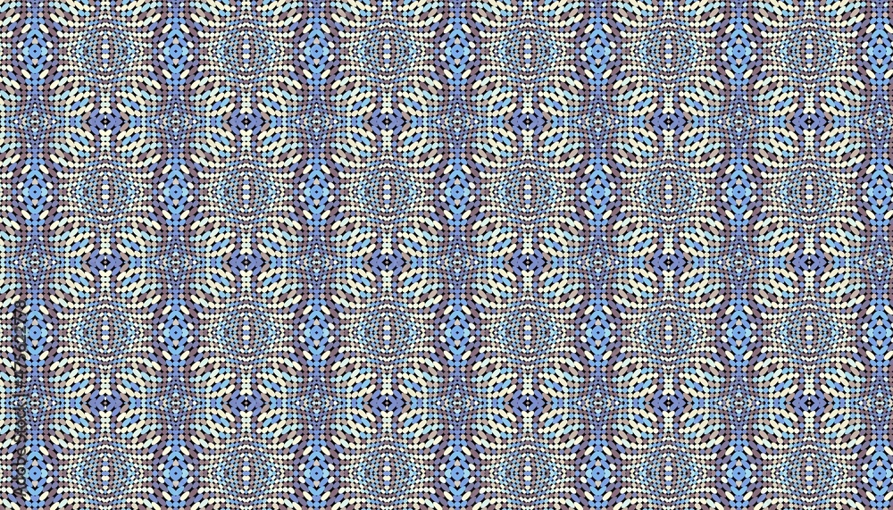 Abstract fractal polka dot geometric background.