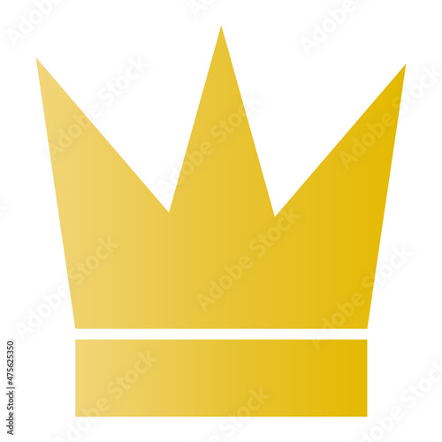 Golden crown icon. A general-purpose vector that can be used for ranking and other purposes.