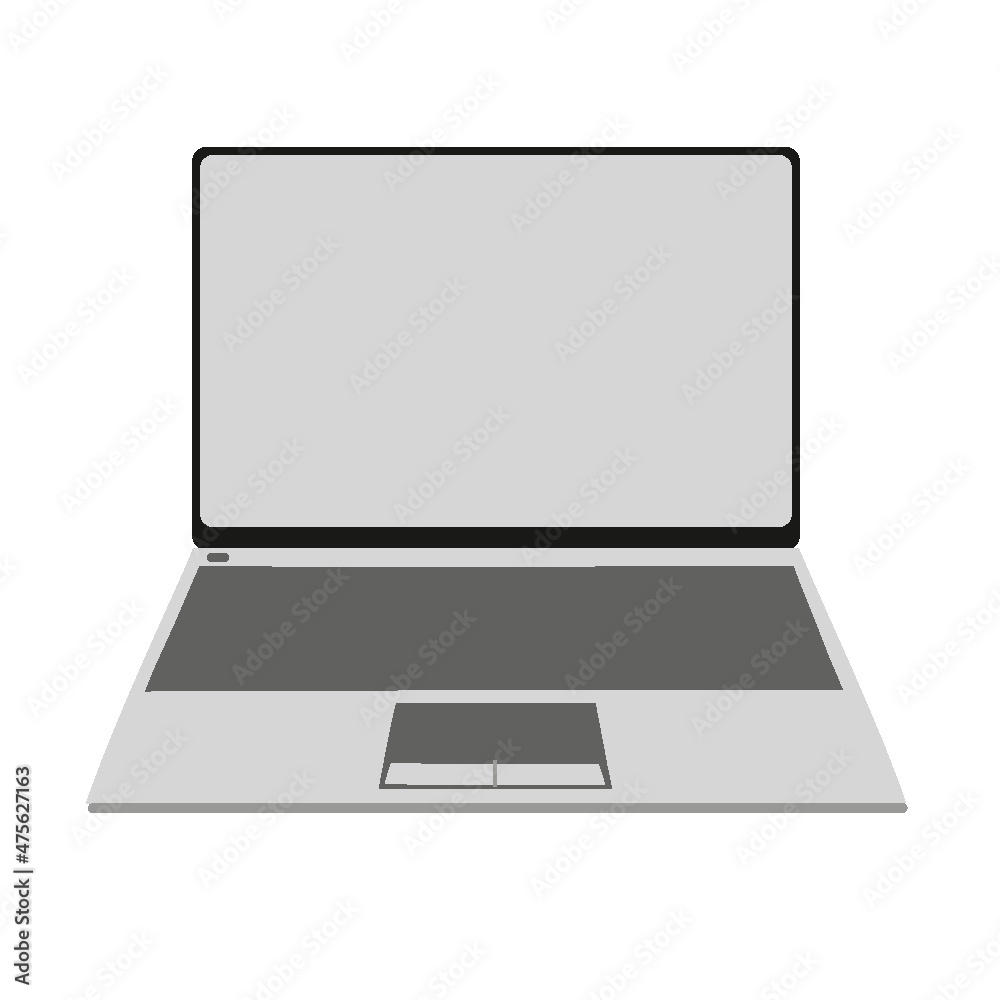 laptop computer with blank screen laptop computer with blank screen