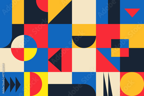 Geometric minimalism poster with simple shape and figure. Abstract vector template, business presentation, backgrounds for social networks branding package, Scandinavian style, wallpaper
