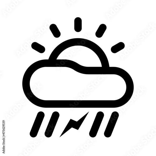 set of weather forecast icons