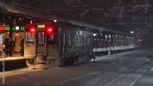 冬の普通電車 北海道札幌市