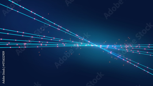 Slika na platnu Entities. A bottleneck between two entities