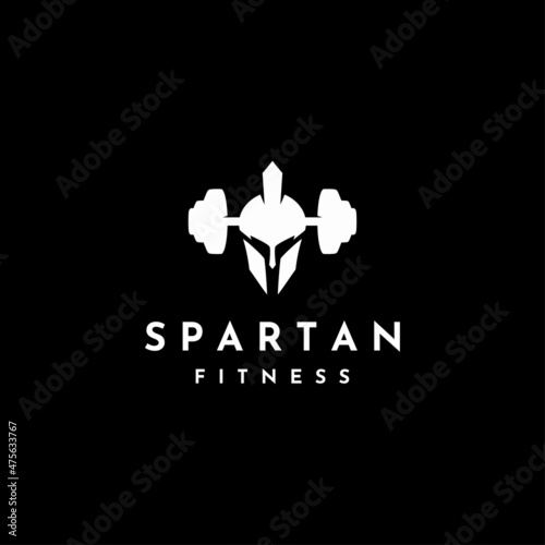 Spartan Fitness Gym Bodybuilding logo vector design template for inspiration