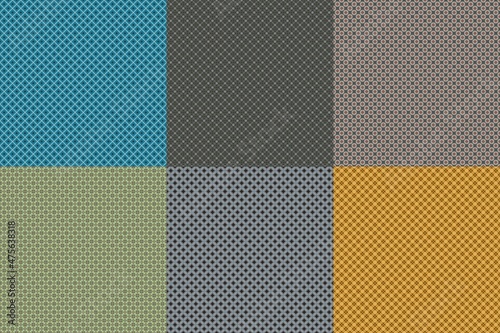 Pack of 6 High Quality Fabric Seamless 4K Textures for editing, compositing, backdrops or material development.