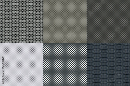 Pack of 6 High Quality Fabric Seamless 4K Textures for editing, compositing, backdrops or material development.
