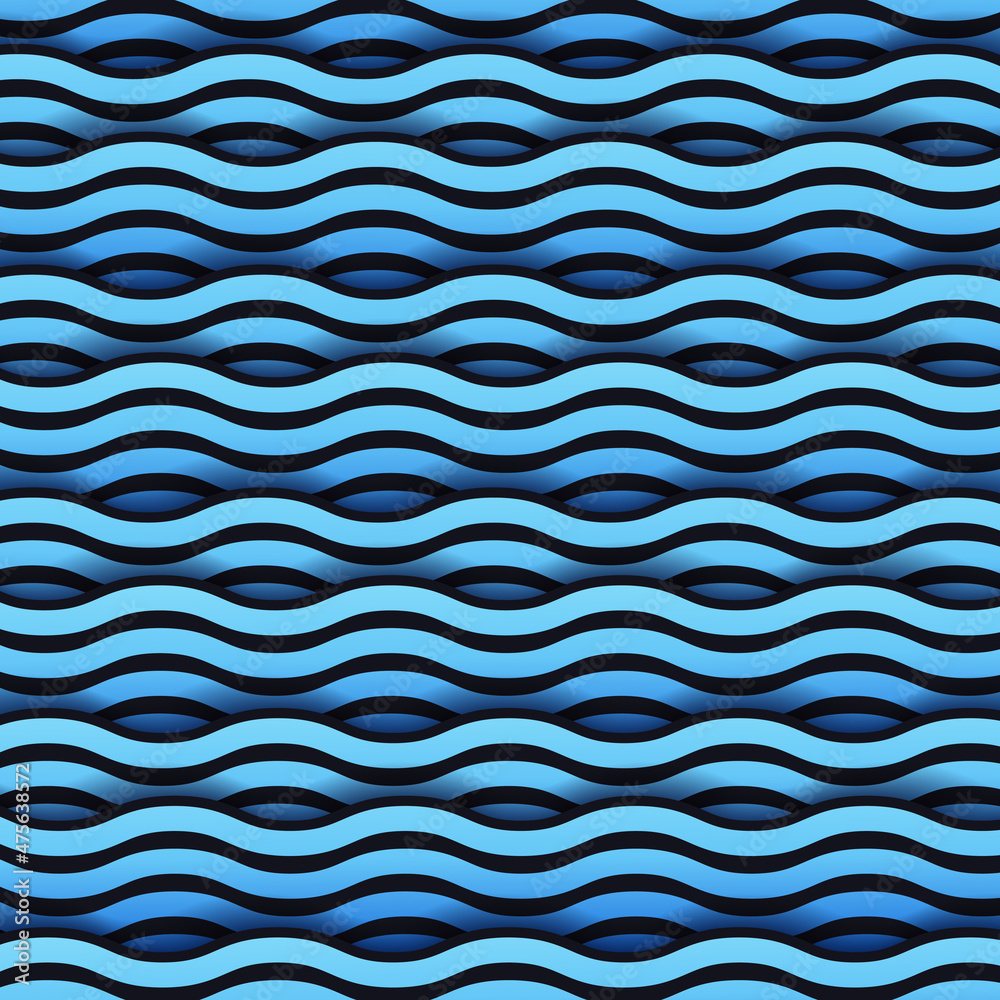 Blue wave seamless pattern background Blue wave seamless pattern background