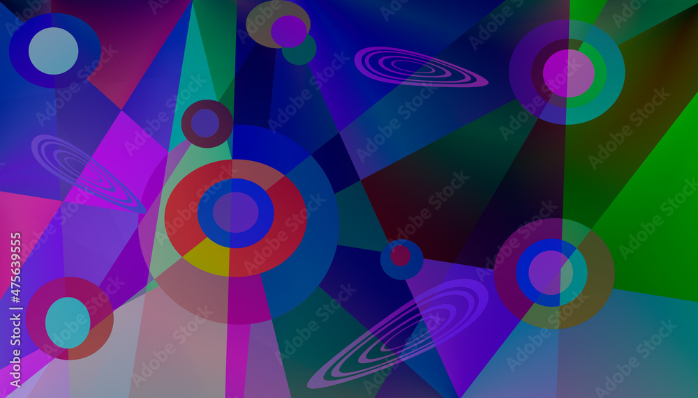 Abstract multicolored geometric Fantasy Texture background