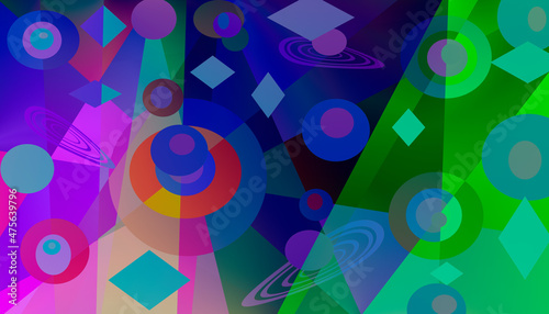 Abstract multicolored geometric Fantasy Texture background