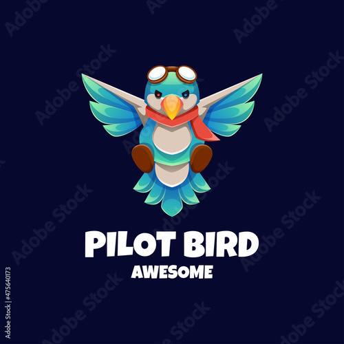 Illustration vector graphic of Pilot Bird good for logo design
