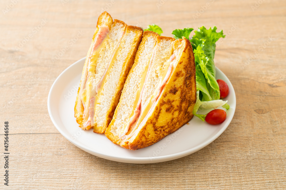 homemade sandwich ham cheese with salad homemade sandwich ham cheese with salad
