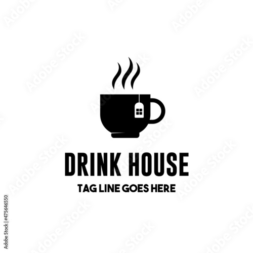drink house logo icon illustration