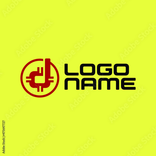 Letter d technology logo. Very suitable various business purposes also for symbol, logo, company name, brand name, personal name, icon and many more.