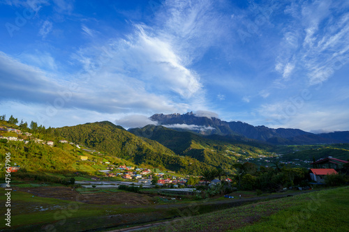 Sosodikon hill, Kundasang, Sabah. Popular hiking destination with a great view of Mount Kinabalu photo