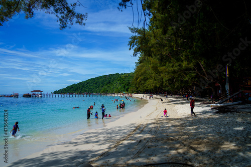 Beautiful Mamutik Island near Kota Kinabalu  Sabah  North Borneo  Malaysi