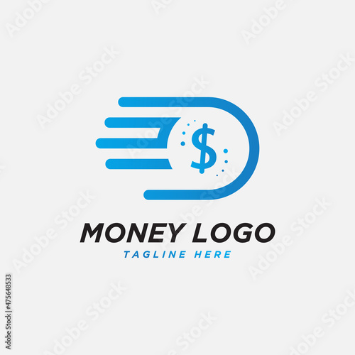 Free Download Fast coin logo  design concept vector, fast cash logo template. - GFXLoad