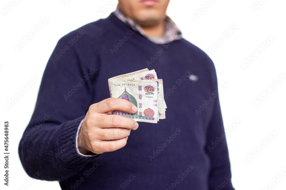 Egyptian Money, Man Paying, Paper Banknotes Egyptian Money, Man Paying, Paper Banknotes
