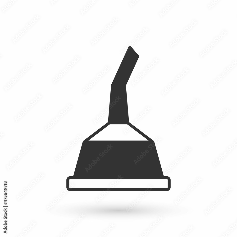 Grey Canister for motor machine oil icon isolated on white background. Oil gallon. Oil change service and repair. Vector Grey Canister for motor machine oil icon isolated on white background. Oil gallon. Oil change service and repair. Vector
