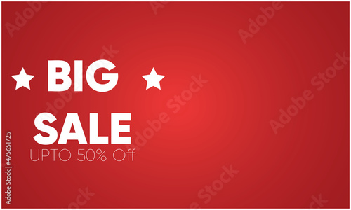 Free Download design of big sale discount offer on abstract red background - GFXLoad
