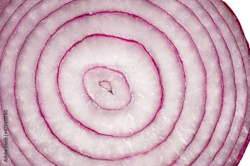 cross-section of red onion, natural background, texture