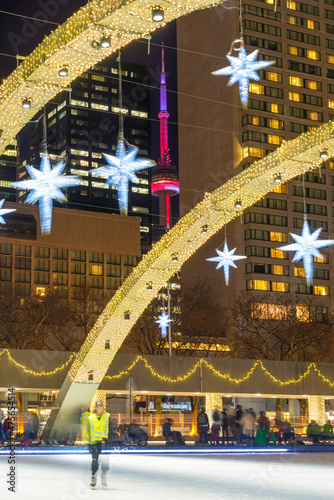 Photography Christmas Lights at Nathan Phillip Square in Toronto