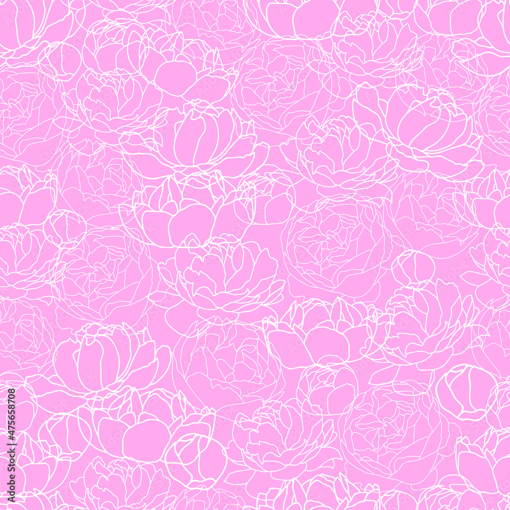 Peonies seamless pattern seamless background 06 Peonies seamless pattern seamless background 06