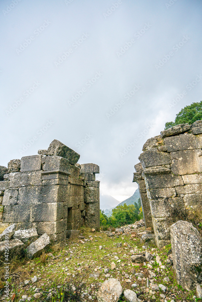 Termessos is one of the best preserved of the ancient cities of Turkey, was founded by the Solims, and concealed by pine forests and with a peaceful and untouched appearance