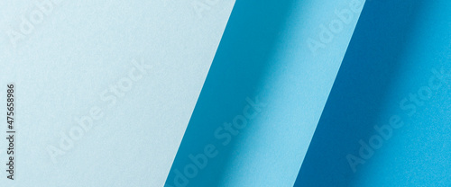 Photo Colorful blue folded paper material design
